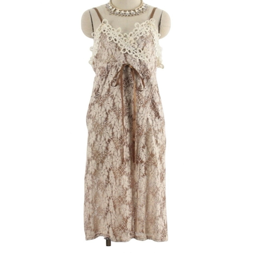 Vintage Lace Babydoll Nightgown/ Chantilly Lace Sheer Lingerie Negligee